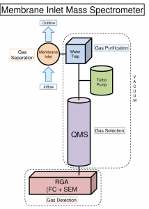 Membrane inlet mass spectrometer principle, WP8